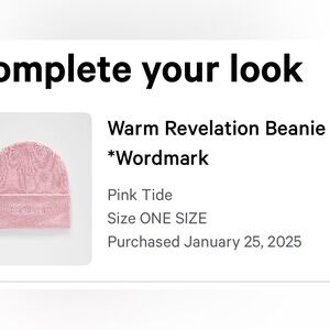 lululemon pink warm revolution beanie pink tide